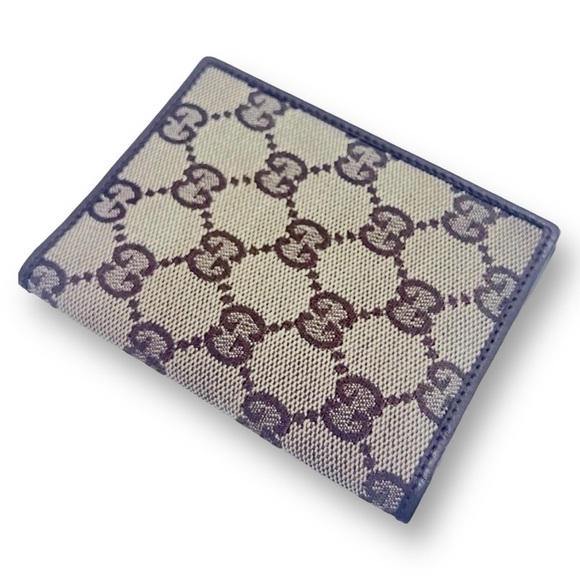 GUCCI logo wallet in canvas and leather brown - Picture 2 of 6